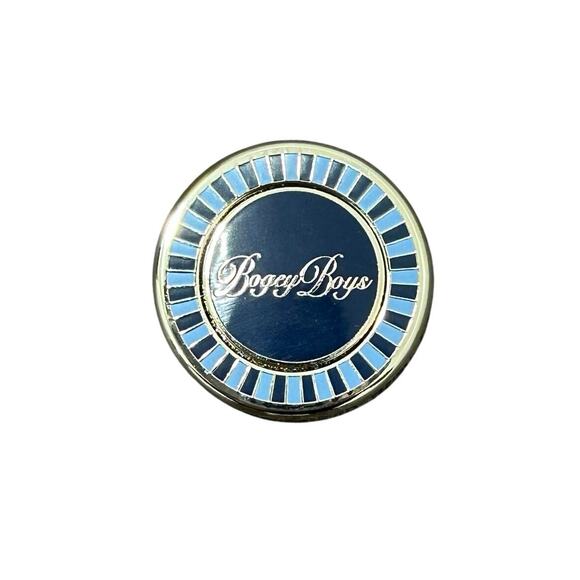 Bogey Boys Macklemore Crest Golf Ball Marker Blue Enamel Magnetic 2 Sided - Picture 1 of 3